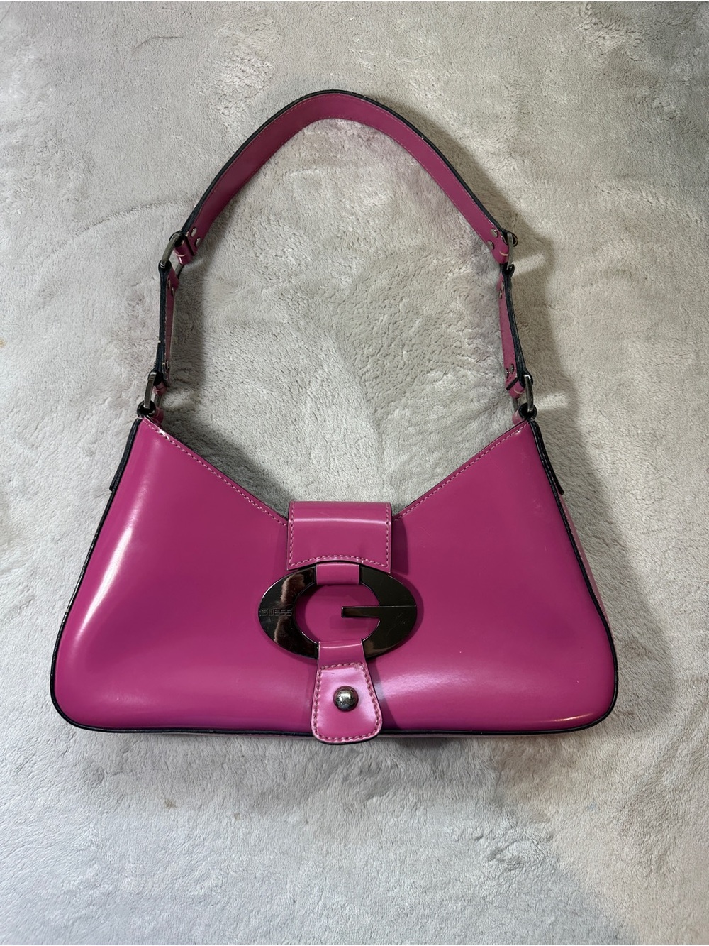 Guess Y2K Patent Leather Pink Bag